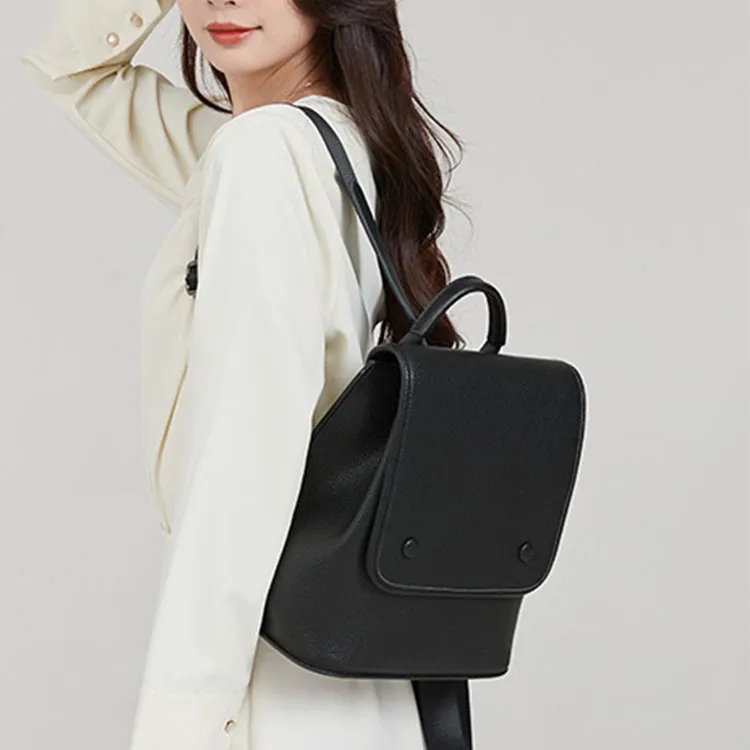 TTaG．baG Cow Leather Backpack Women's Black/Coffee/Brown-1
