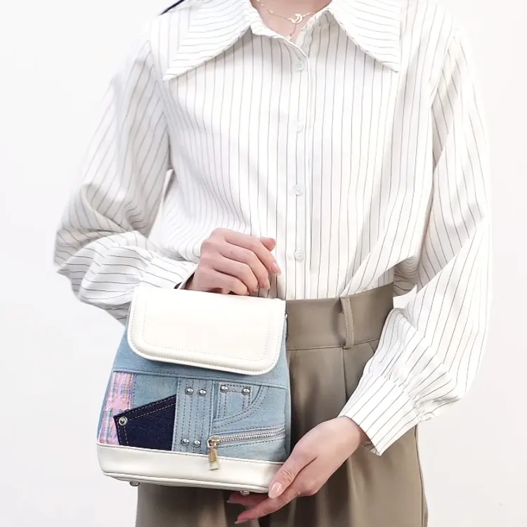 TTaG．baG Denim Backpack Women's-3