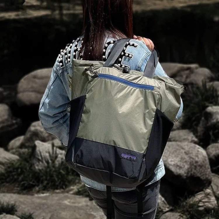 TTaG．baG Nylon Portable One Shoulder Backpack Regular Unisex Black/Blue/Army Green-7