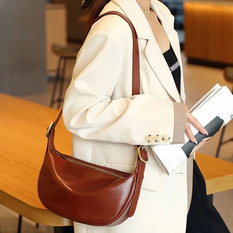 TTaG．baG Cow Leather Shoulder Bag Women's Black/Sunset Yellow/Green/White/Coffee-10
