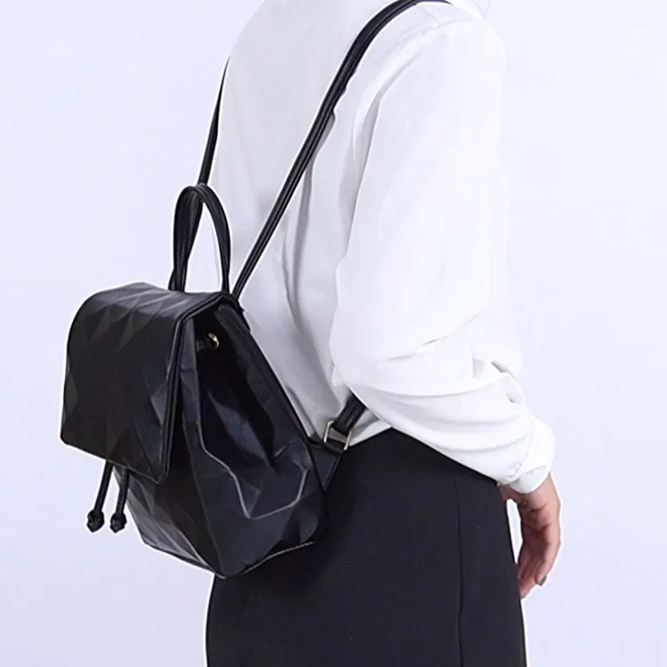 TTaG．baG Microfiber Synthetic Leather Handbag Backpack Women's-4
