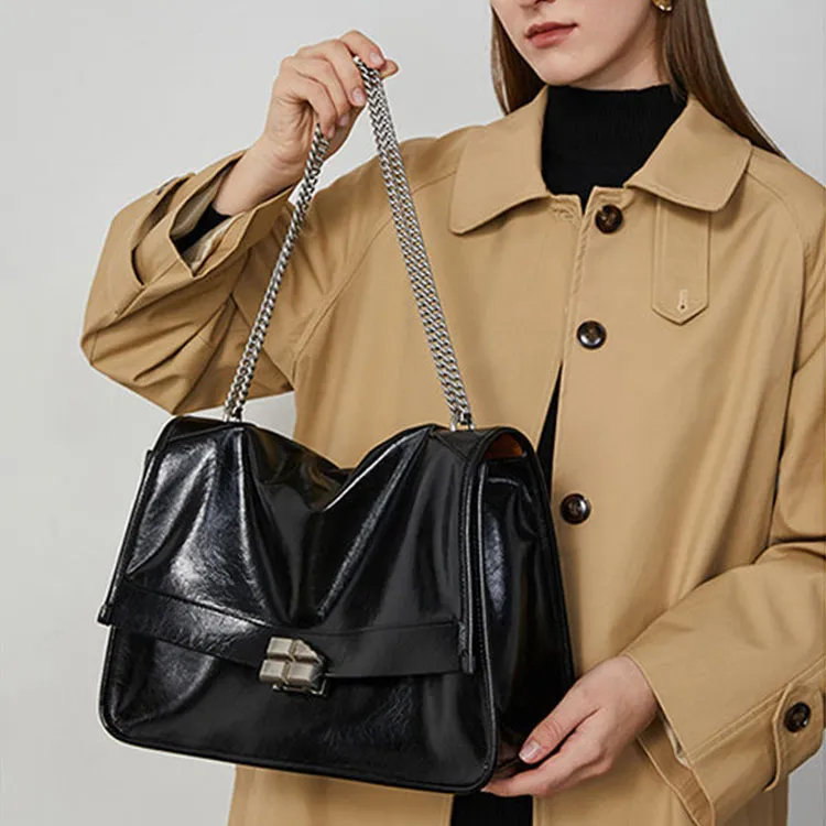 TTaG．baG Artificial Leather Tote Bag Handbag Crossbody Bag Shoulder Bag Regular Women's Black/White/Brown/Burgundy-1