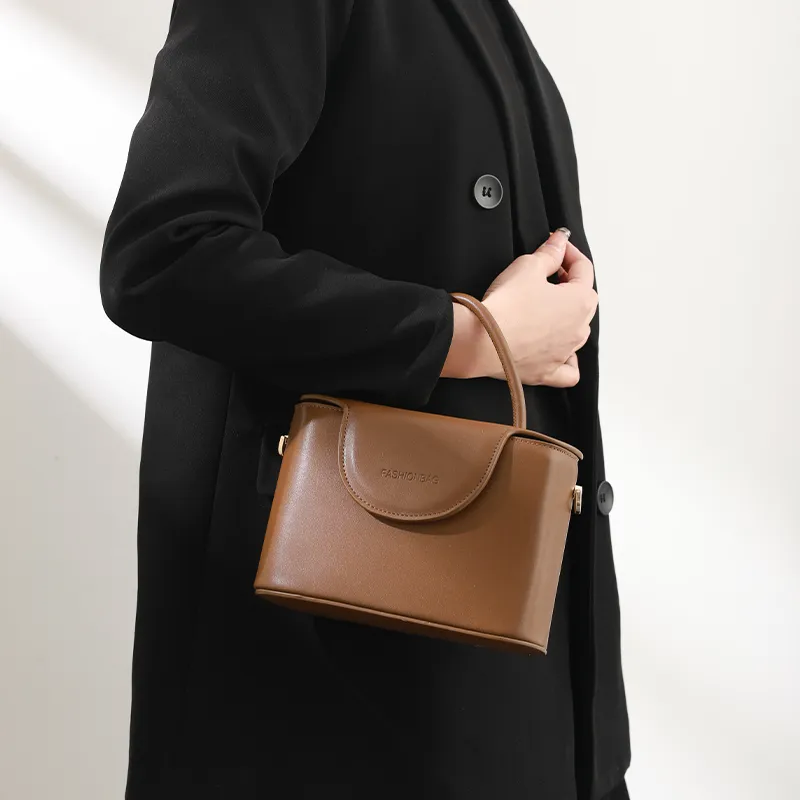 TTaG．baG Microfiber Synthetic Leather Crossbody Handbags Regular Women's Coffee-5