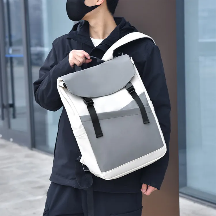 TTaG．baG Polyester Backpack Regular Men's Black/Gray-4