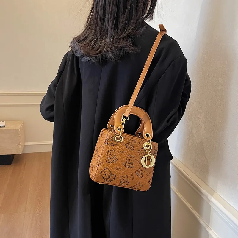 Yalu PU Handbag Regular Women's Black/Pink/Brown/Ecru-16