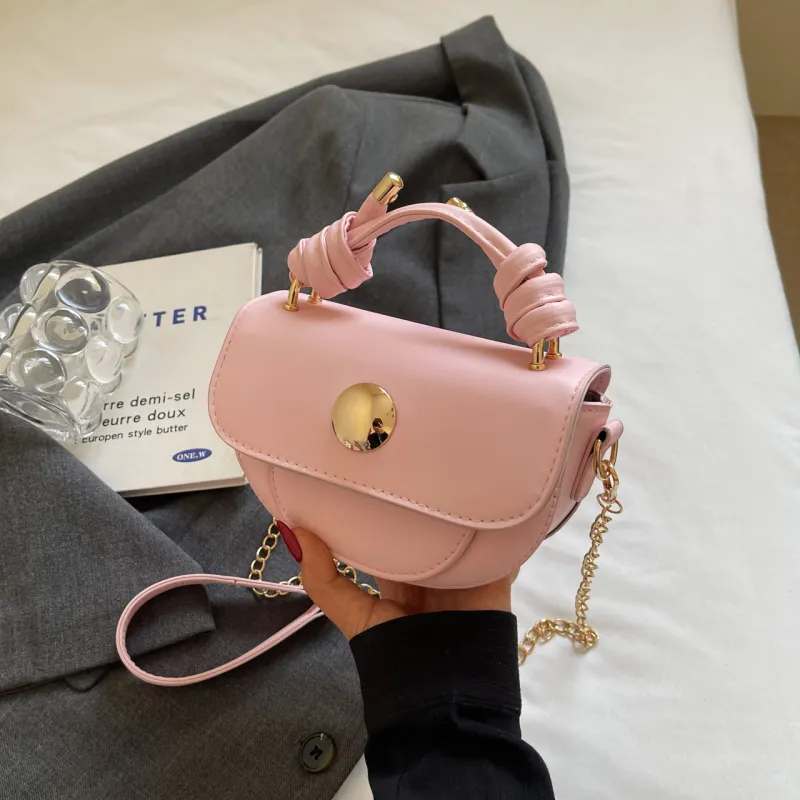 Yalu PU Handbag Women's Black/Pink/Khaki/Silver-8