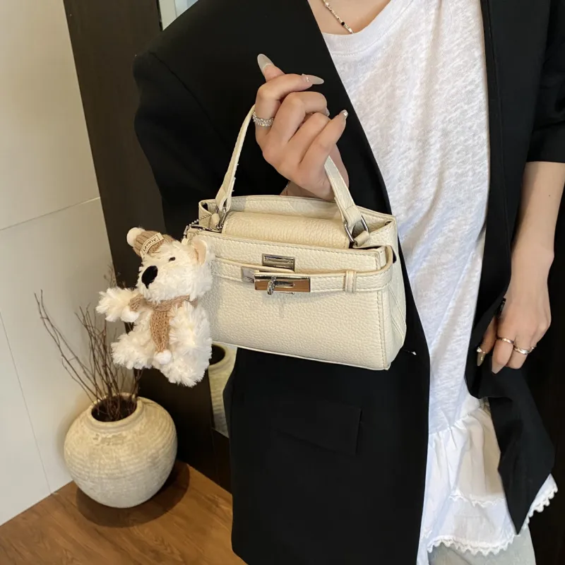 Yalu PU Handbag Regular Women's Black/Yellow/Blue/White-25
