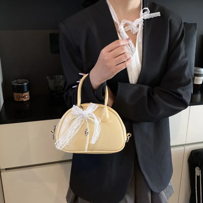 Yalu PU Shoulder Bag, Crossbody Bag, Handbag Regular Women's White/Yellow/Pink/Blue/Black-10