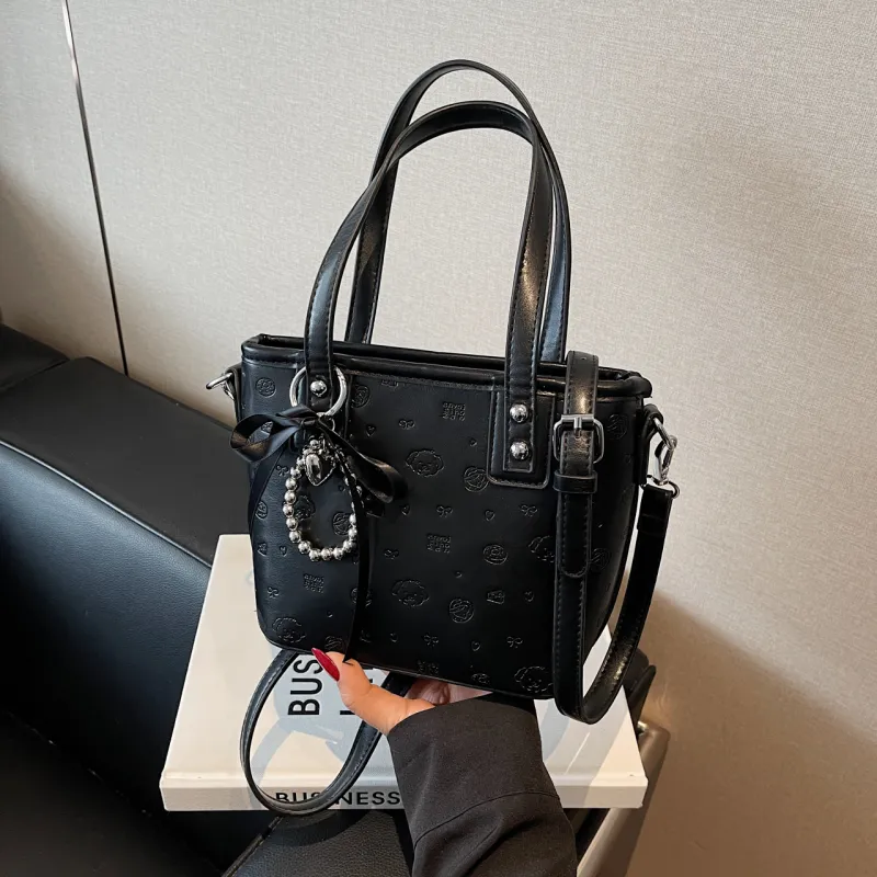 Yalu PU One Shoulder Handbag Women's Black/Pink/Blue/White-6