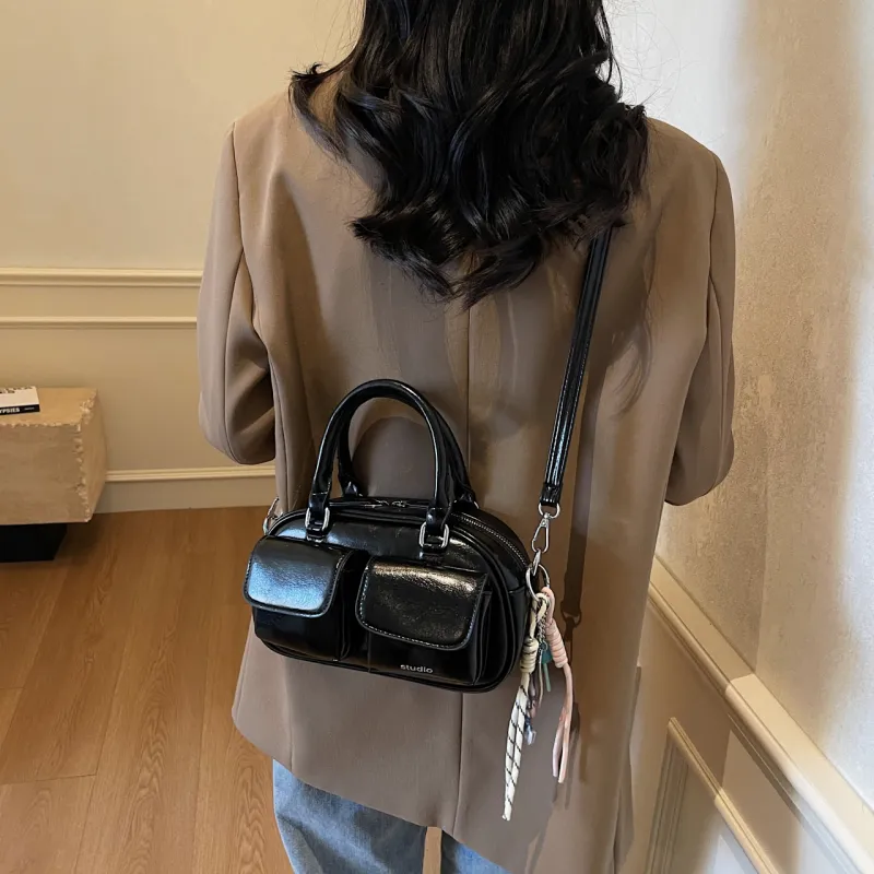 Yalu PU Handbag, Shoulder Bag, Crossbody Bag Regular Women's Pink/Coffee/Beige Gray/Ecru/Black-32