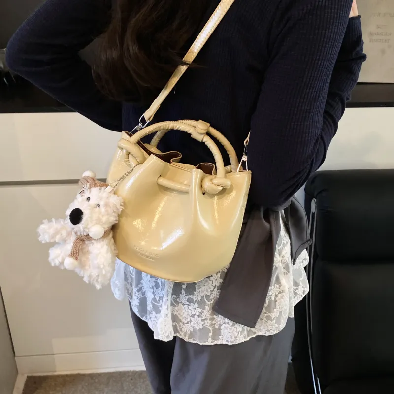 Yalu PU Bucket Bag, Handheld Shoulder Bag, Crossbody Bag, Handbag Regular Women's Multicolor-18