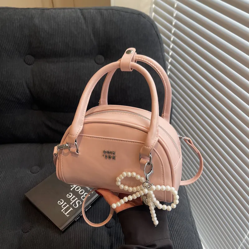 Yalu PU One Shoulder Handbag Women's Black/White/Pink/Blue-16