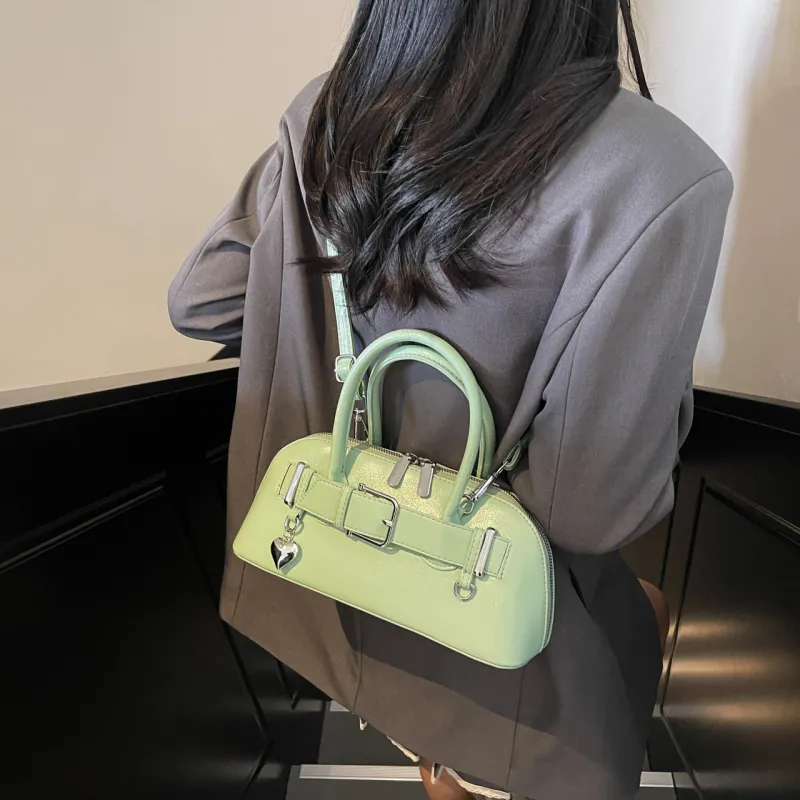 Yalu PU Shoulder Bag, Crossbody Bag, Handbag Women's Black/Ecru/Silver/Pink/Green/Blue-31
