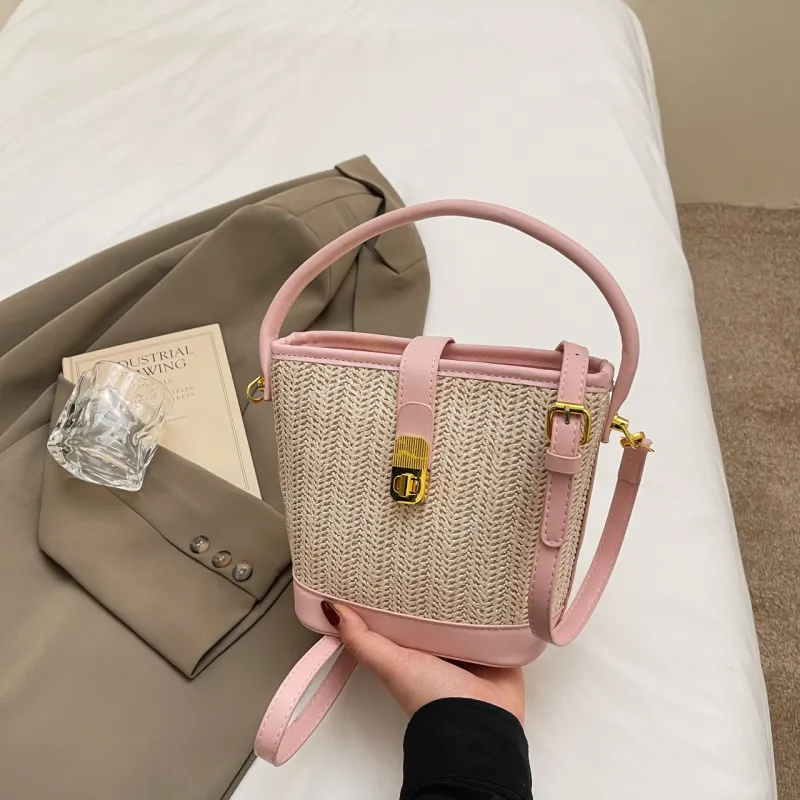 Yalu PU Handbag Women's Black/White/Khaki/Pink/Brown-23