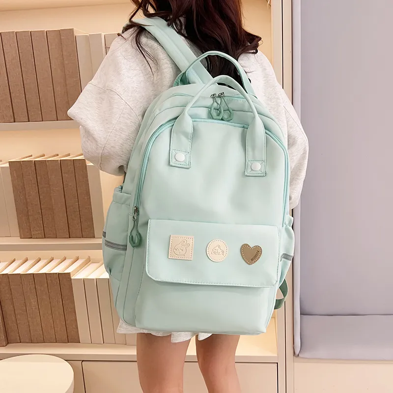 Yalu Nylon Backpack Unisex Multicolor-18