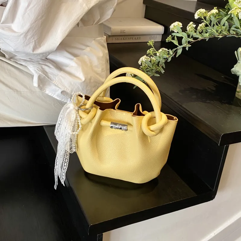 Yalu PU Shoulder Bag, Crossbody Bag, Handbag Women's Black/Yellow/Pink/Light Blue/Ecru-11