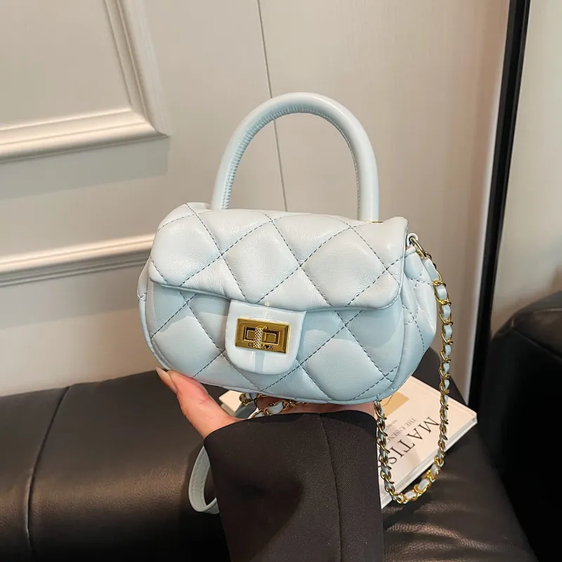 Yalu PU One Shoulder Handbag Women's Black/Blue/Ecru/Pink-9