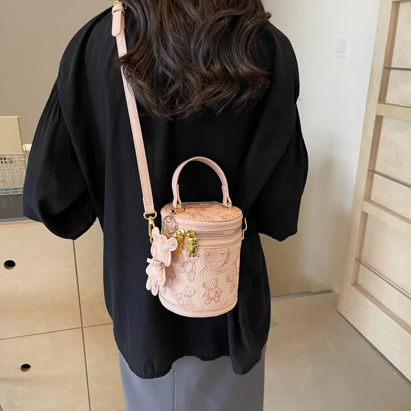 Yalu PU Shoulder Bag, Crossbody Bag, Handbag Women's Black/Ecru/Brown/Pink-25