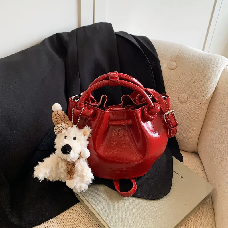 Yalu PU Bucket Bag, Handheld Shoulder Bag, Crossbody Bag, Handbag Regular Women's Multicolor-27
