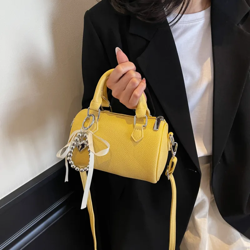 Yalu PU Cylinder Bag, One Shoulder Handbag Women's Multicolor-19