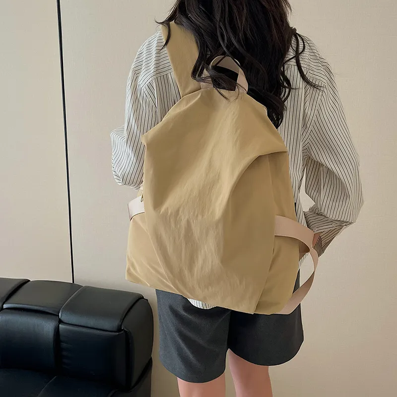 Yalu Nylon Fabric Backpack Unisex Multicolor-16