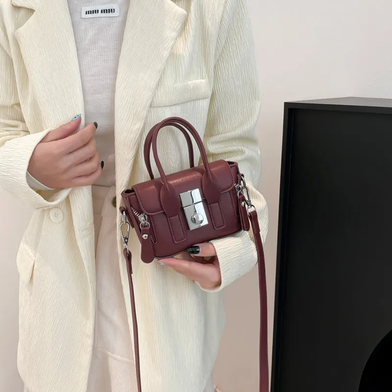 Yalu PU Handbag, Shoulder Bag, Crossbody Bag Regular Women's Black/White/Pink/Red/Brown-24