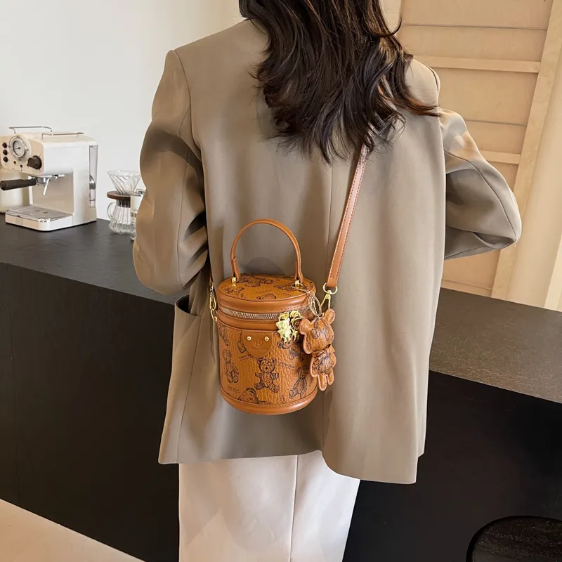Yalu PU Shoulder Bag, Crossbody Bag, Handbag Women's Black/Ecru/Brown/Pink-16
