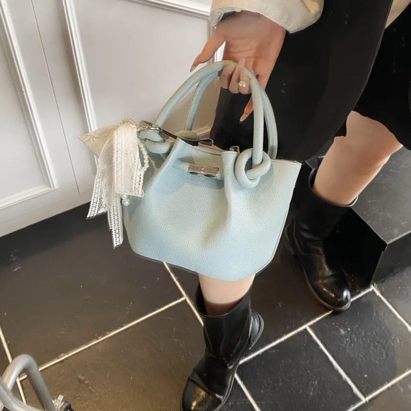 Yalu PU Shoulder Bag, Crossbody Bag, Handbag Women's Black/Yellow/Pink/Light Blue/Ecru-25