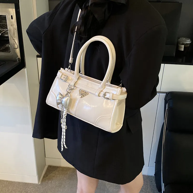 Yalu PU Crossbody Handbag Women's White/Silver/Pink/Blue/Black-3