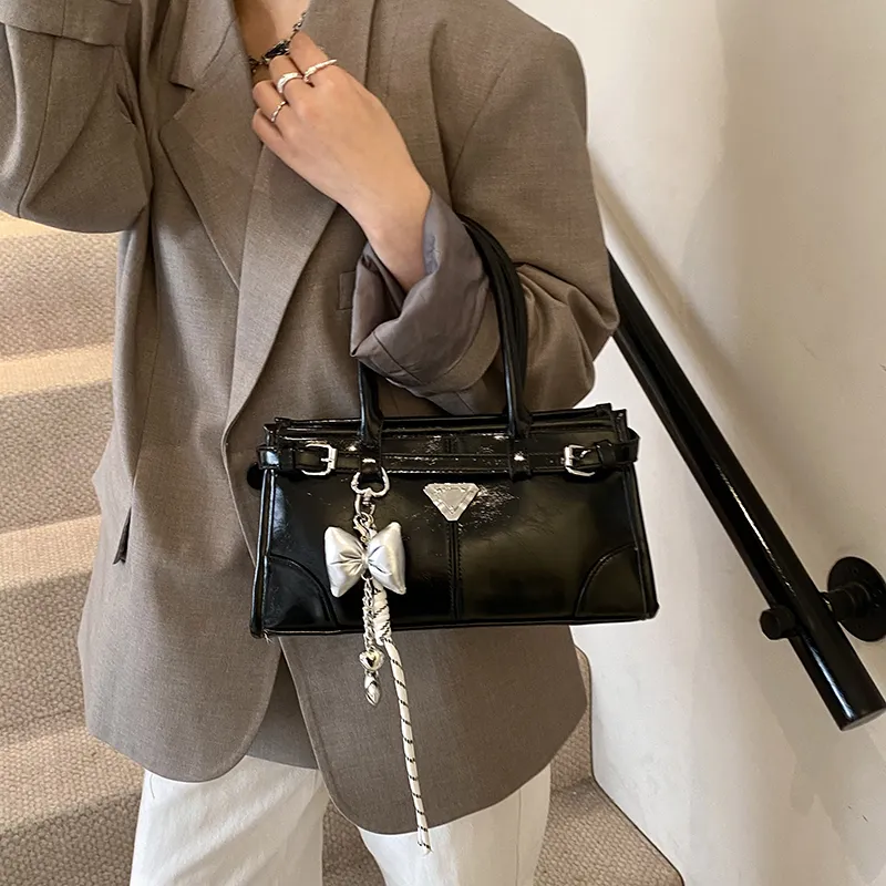 Yalu PU Crossbody Handbag Women's White/Silver/Pink/Blue/Black-31