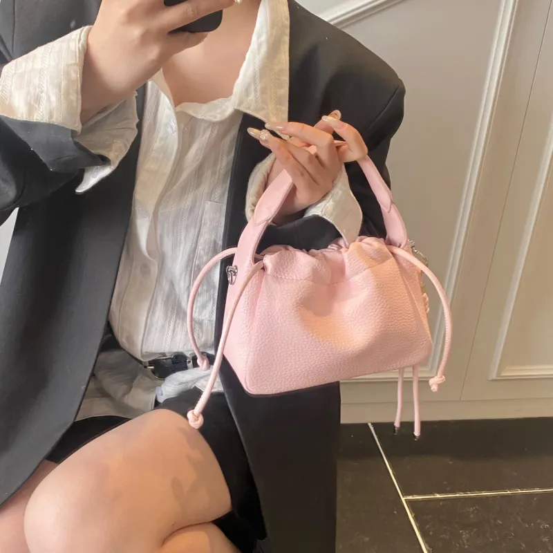 Yalu PU Handbag Regular Women's Black/Yellow/Pink/Light Blue/Ecru-18