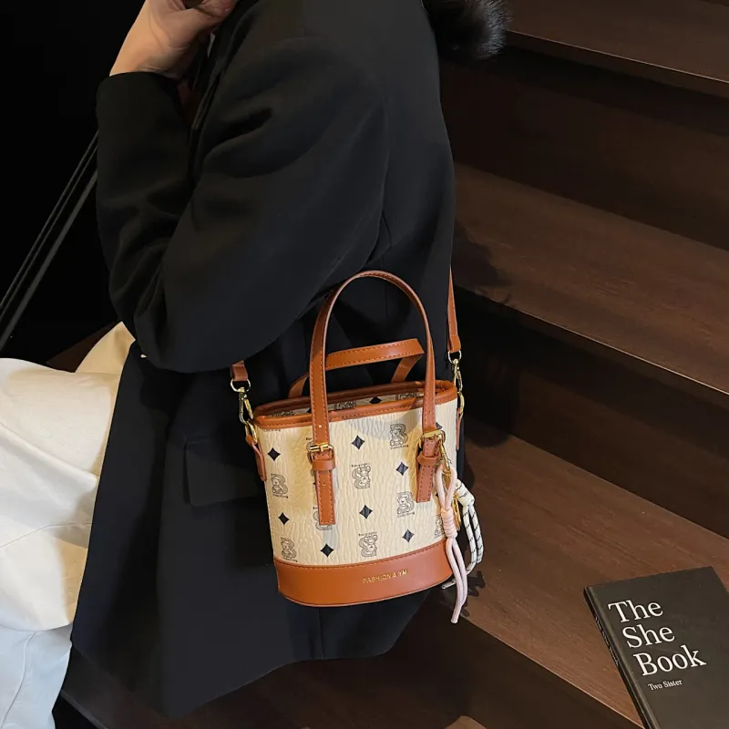 Yalu PU Shoulder Bag, Crossbody Bag, Handbag Women's Black/Ecru/Pink/Brown/Coffee-10