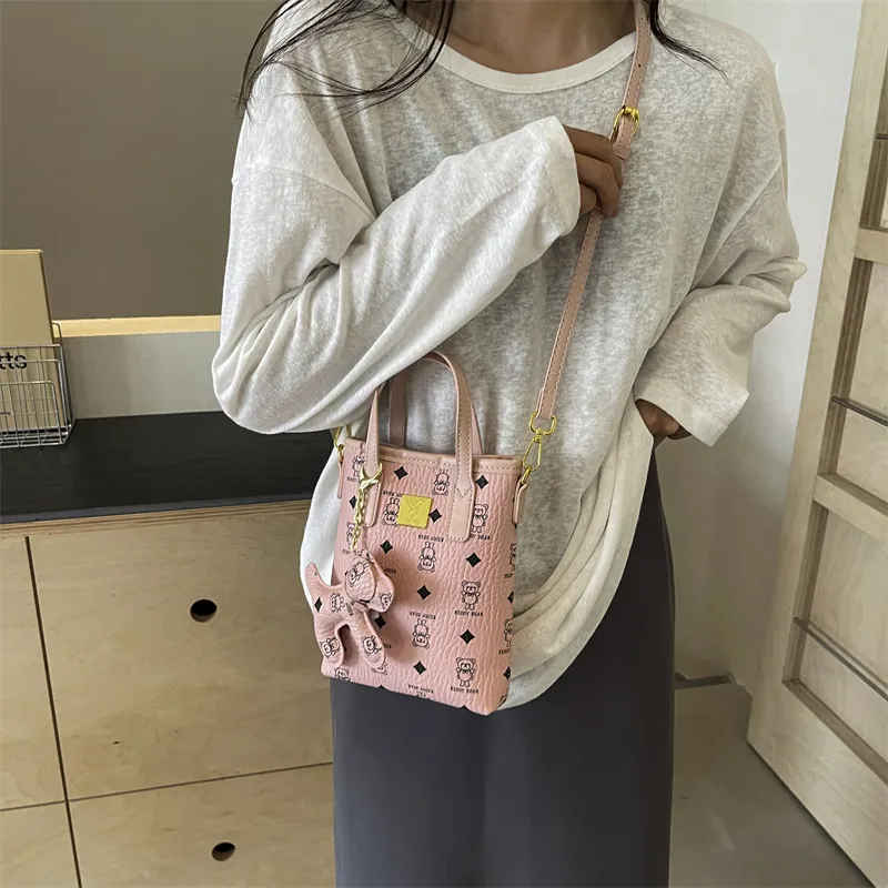 Yalu PU One Shoulder Handbag Women's Ecru/Pink/Brown/Coffee-9