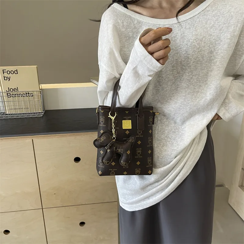 Yalu PU One Shoulder Handbag Women's Ecru/Pink/Brown/Coffee-27