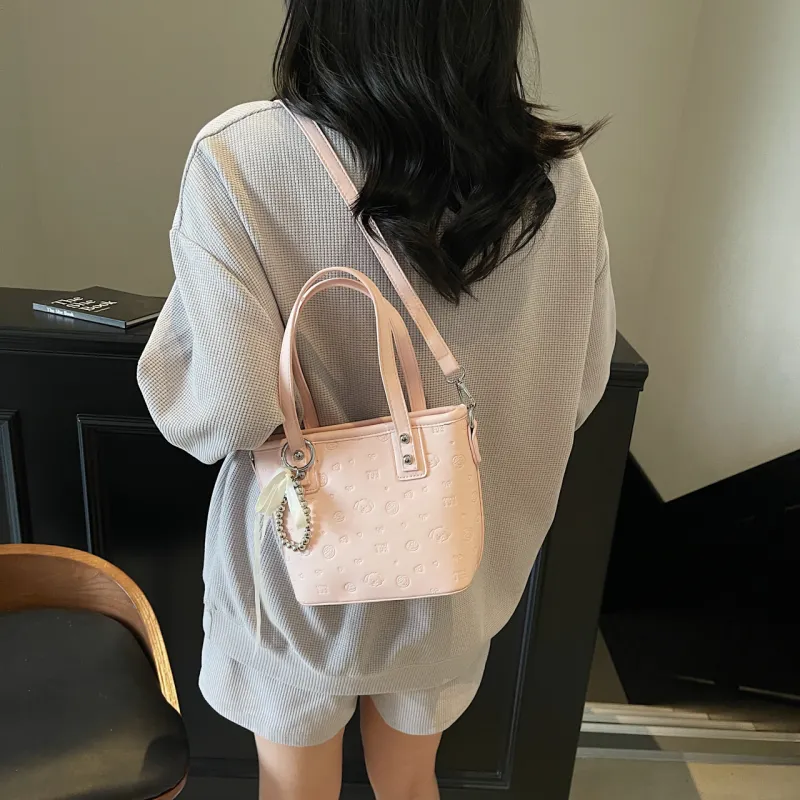 Yalu PU One Shoulder Handbag Women's Black/Pink/Blue/White-11