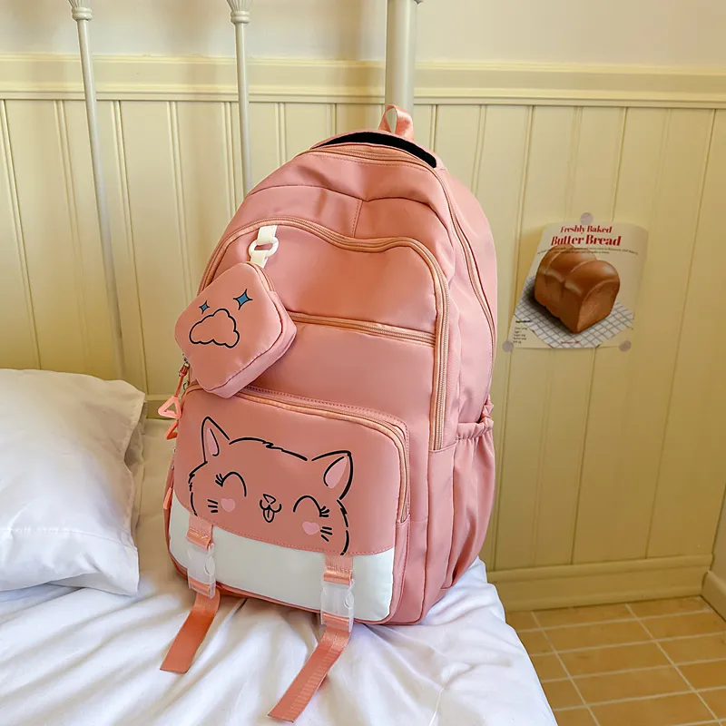 Yalu Nylon Backpack Unisex Multicolor-16