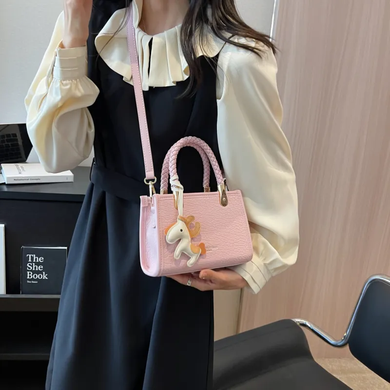 Yalu PU Handbag, Shoulder Bag, Crossbody Bag Women's Black/Pink/Green/Ecru-11