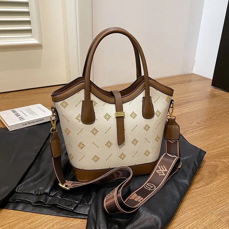 Yalu PU Handbag Regular Women's White/Yellow/Brown-3