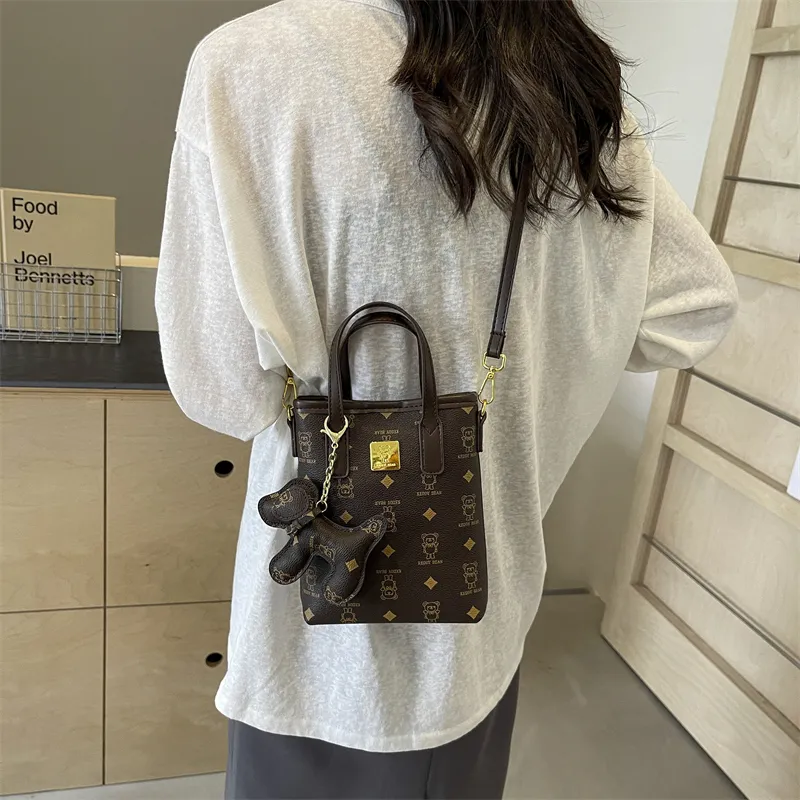 Yalu PU One Shoulder Handbag Women's Ecru/Pink/Brown/Coffee-25