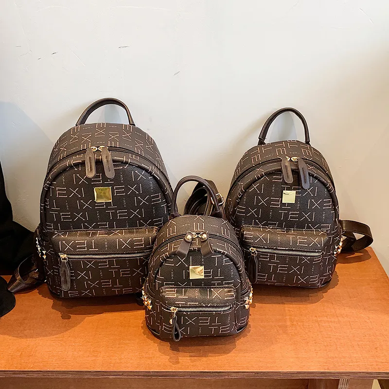 Yalu PU Backpack Women's White/Coffee/Brown-11