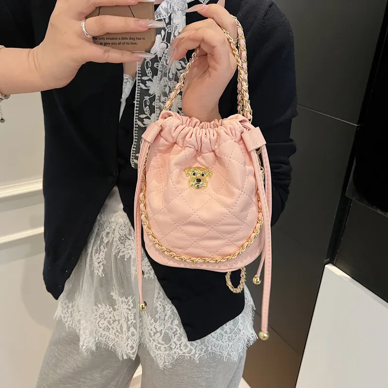 Yalu PU Shoulder Bag, Crossbody Bag, Handbag Women's White/Pink/Black-9