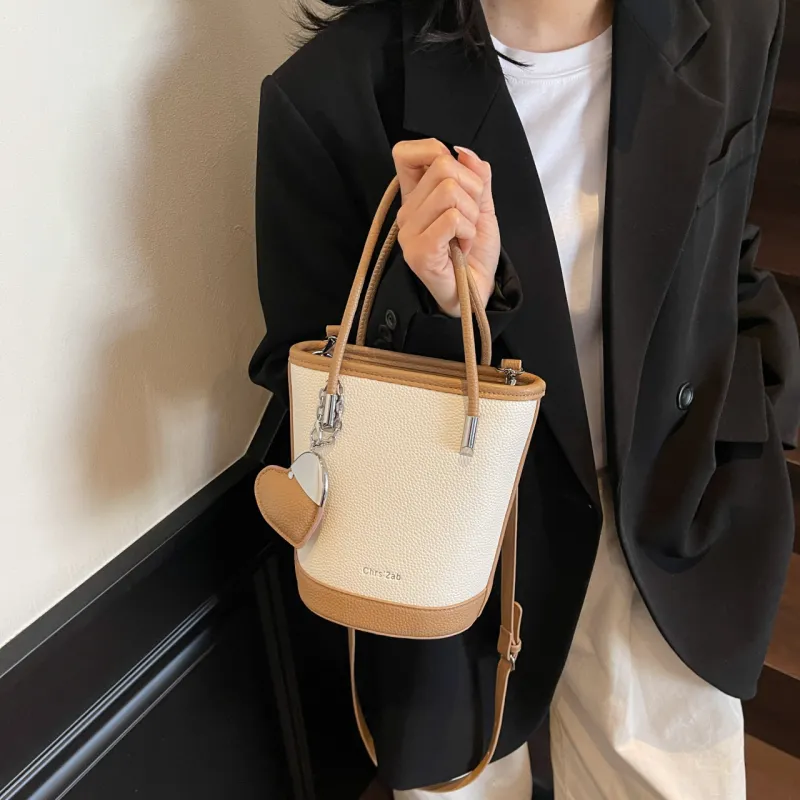 Yalu PU Bucket Bag, Shoulder Bag, Handbag Women's Multicolor-34