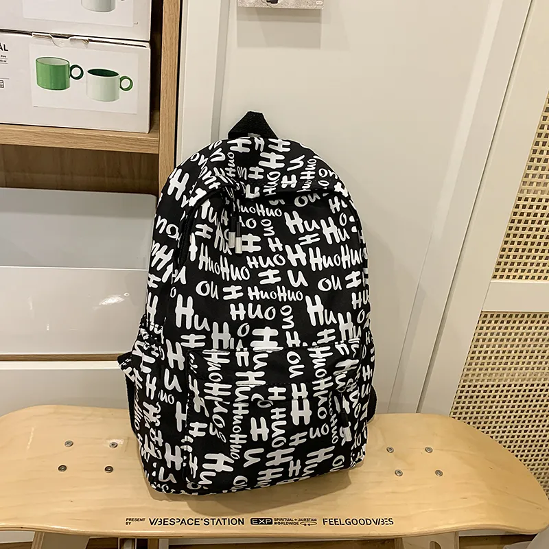 Yalu Nylon Backpack Unisex Multicolor-6