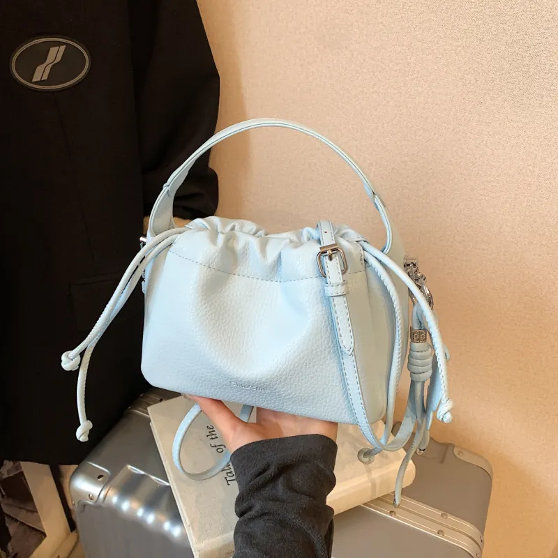 Yalu PU Handbag Regular Women's Black/Yellow/Pink/Light Blue/Ecru-27