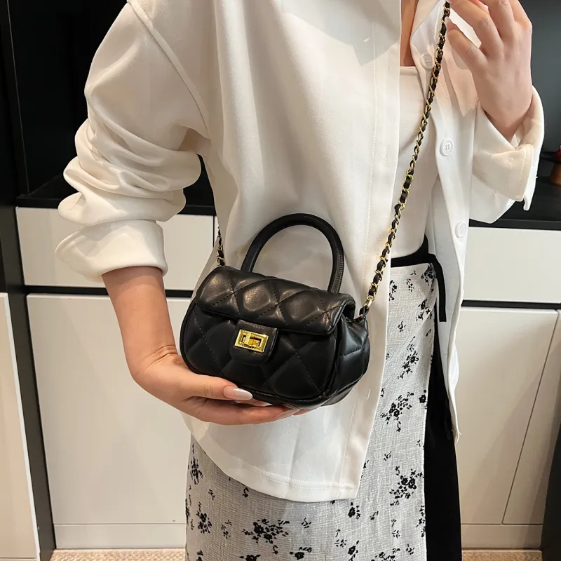 Yalu PU One Shoulder Handbag Women's Black/Blue/Ecru/Pink-6