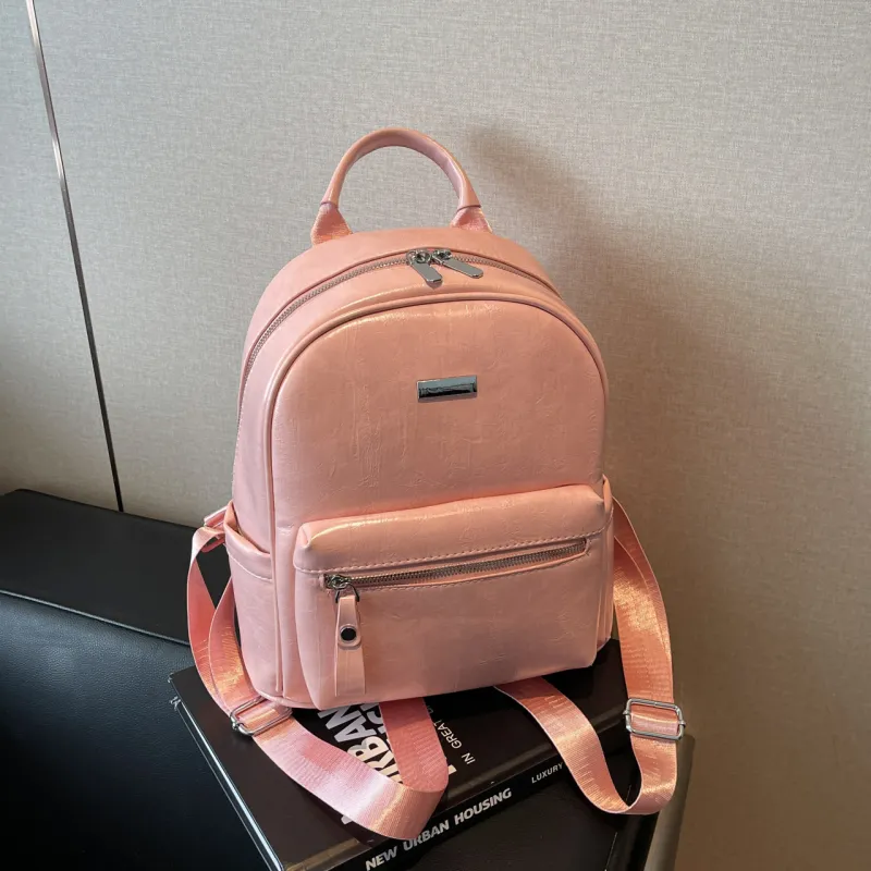 Yalu PU Backpack Women's Black/Brown/Pink/Gray/Ecru-13
