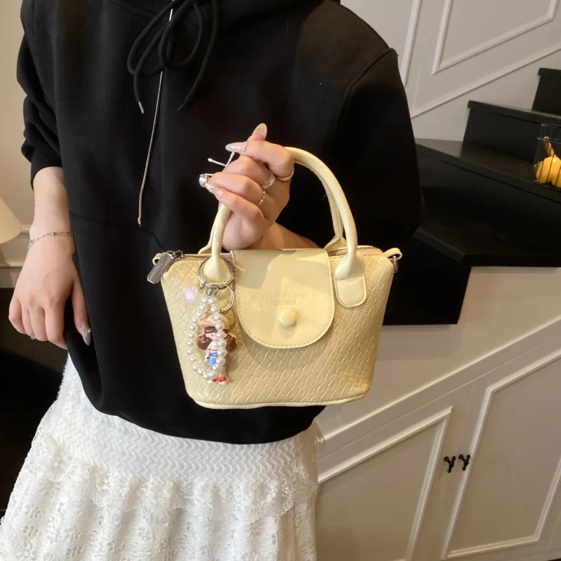 Yalu PU Handbag Regular Women's Light Blue/Yellow/Black/Silver/Ecru-9