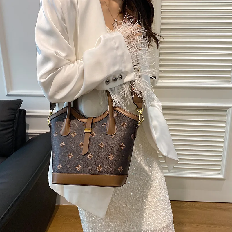Yalu PU Handbag Regular Women's White/Yellow/Brown-20