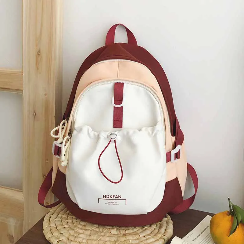 Yalu Nylon Backpack Women's Black/Blue Pink/Red Orange/Blue Yellow-16