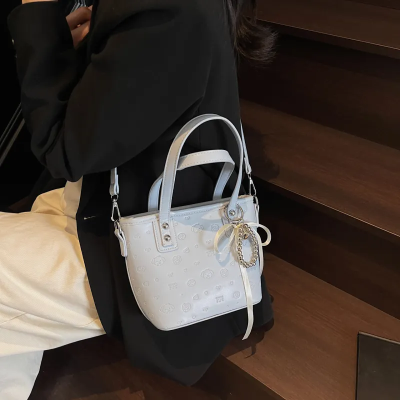 Yalu PU One Shoulder Handbag Women's Black/Pink/Blue/White-19
